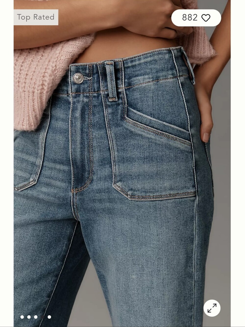 PAIGE Aneesa Wide Leg Jeans Petite - Picture 4 of 9
